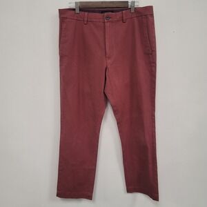 Banana Republic Mens Aiden Chino Pants Size 34x30 Nantucket Red Old Money Frat